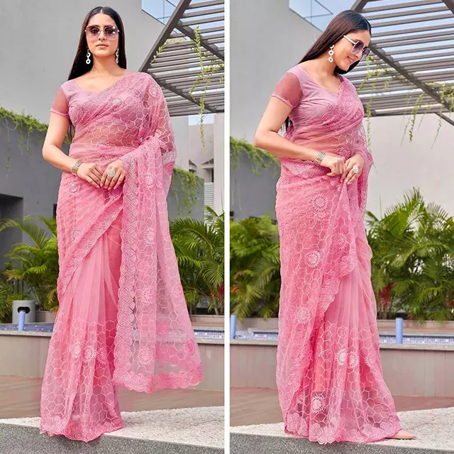 Embroidered Heavy Work Saree