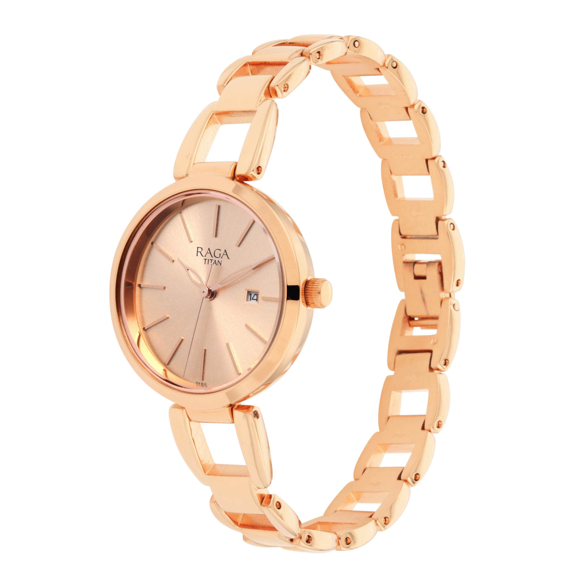 Raga Viva Rose Metal Strap Watch